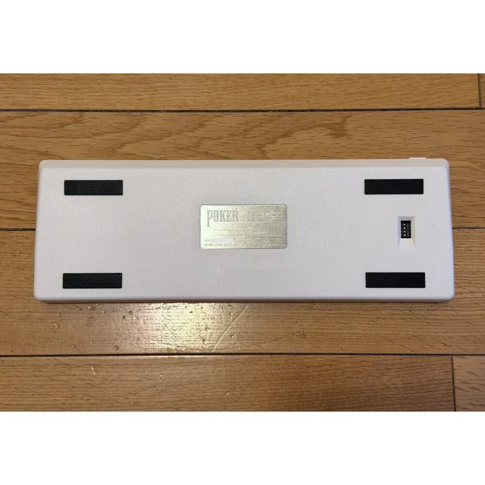 Poker II 2 60% White Mechanical Keyboard Cherry MX Clear White LEDs Backlit PBT